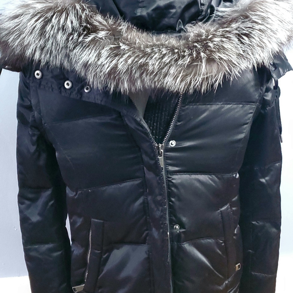 Andrew Marc Lillie Luxe Shine Down Short Coat